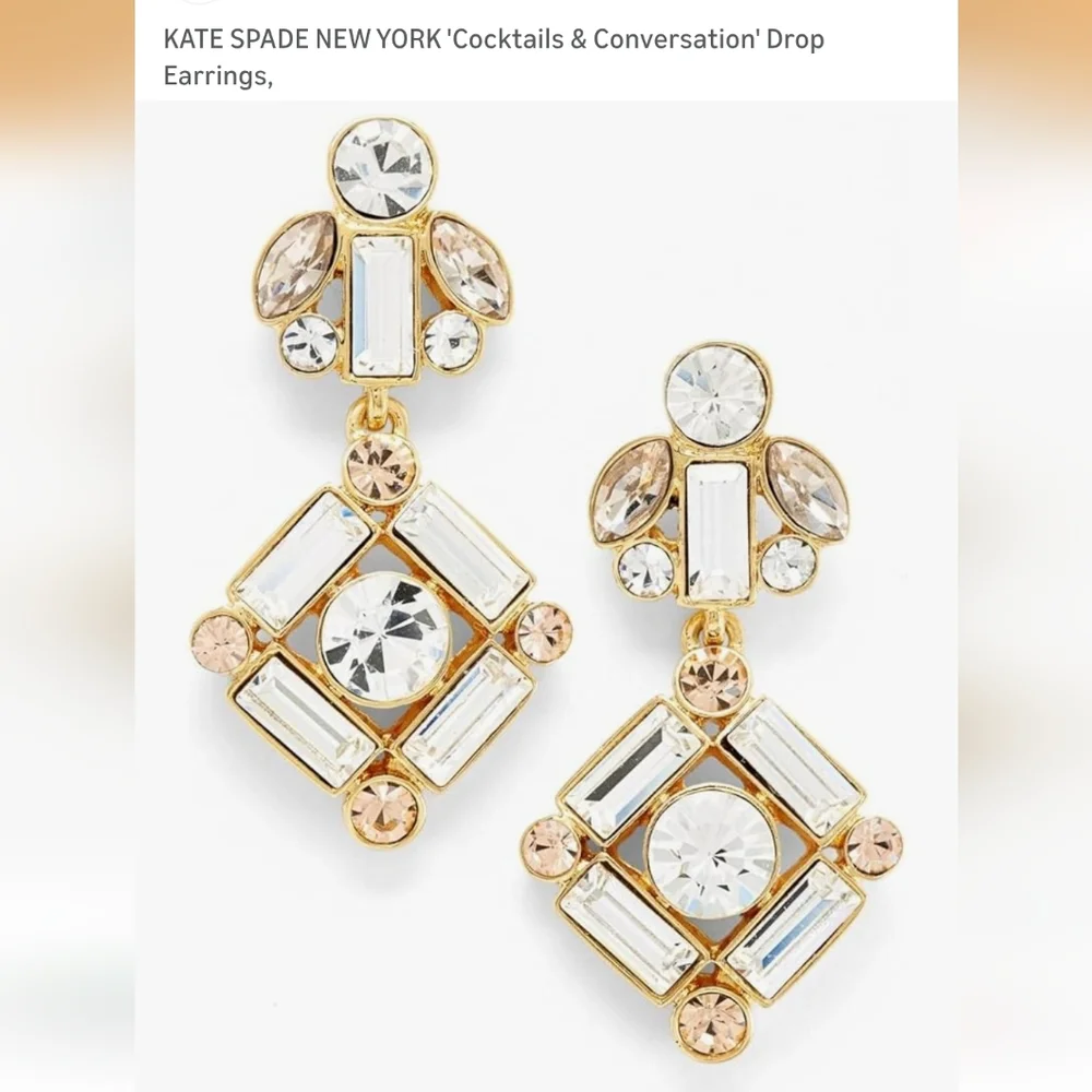NWT kate spade Cocktails and Conversations Drop Earrings. Stunning 💎✨